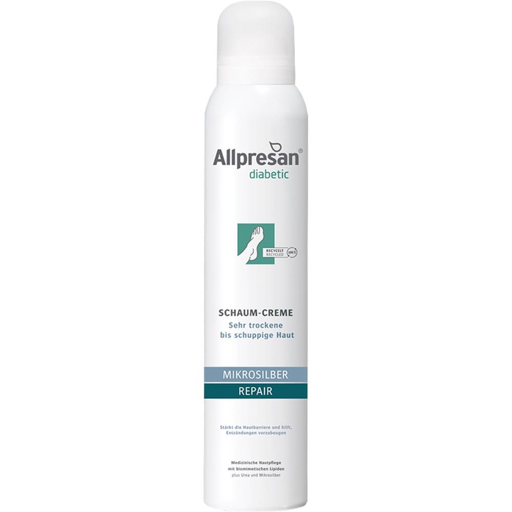 Allpresan diabetic MIKROSILBER REPAIR Schaum-Creme 200 ml Schaum