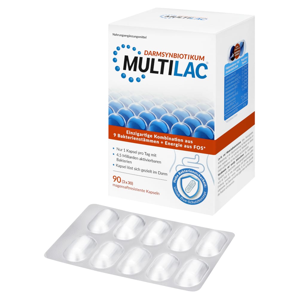 MULTILAC DARMSYNBIOTIKUM 3X30 St Kapseln magensaftresistent
