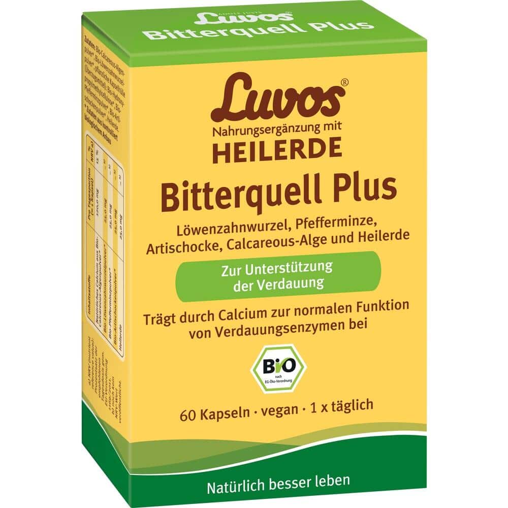 Luvos HEILERDE Bitterquell Plus BIO 60 St Kapseln