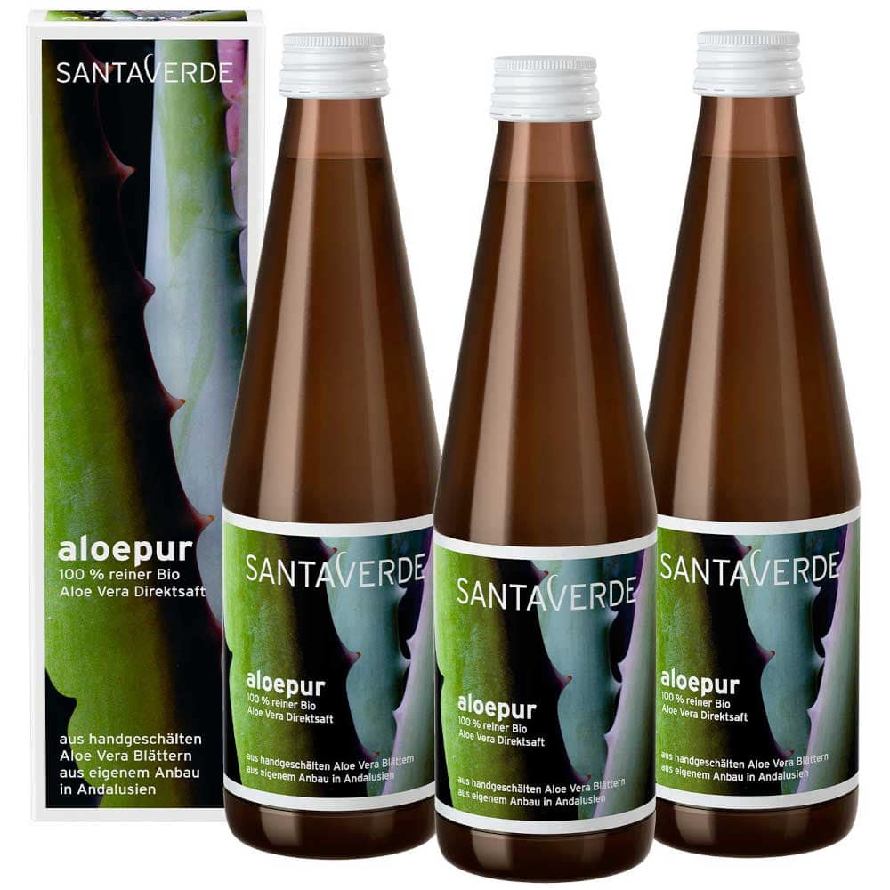 SANTA VERDE aloepur Aloe Vera Direktsaft 3X330 ml Saft