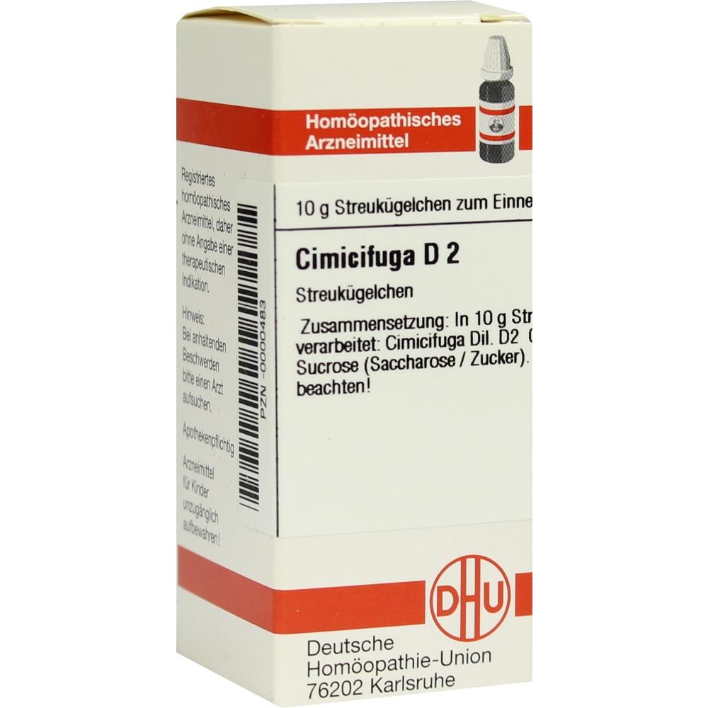 CIMICIFUGA D 2 Globuli 10 g Globuli