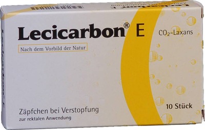 Lecicarbon E CO2-Laxans für Erwachsene 10 St Erwachsenen-Suppositorien