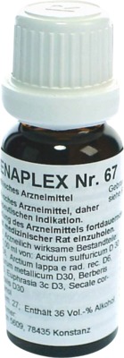 REGENAPLEX Nr.67 Tropfen 15 ml Tropfen zum Einnehmen