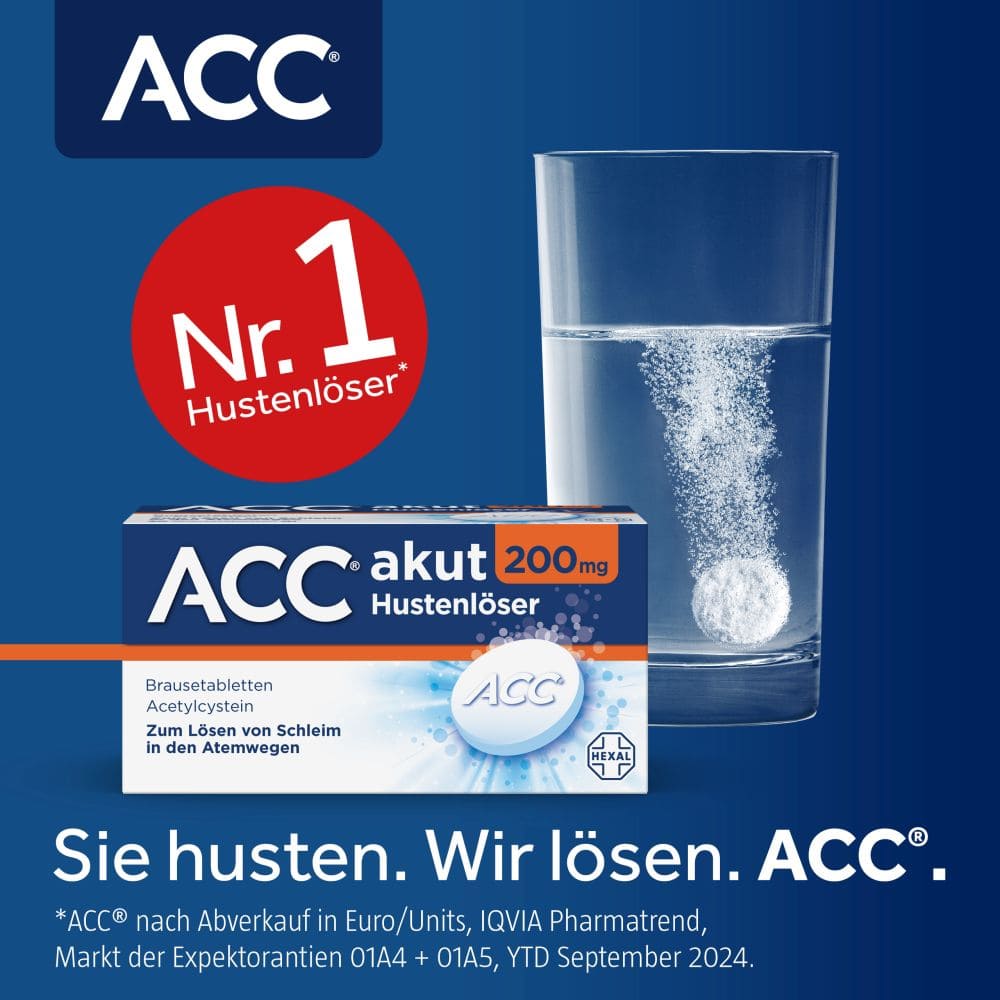 ACC akut 200mg Hustenlöser 20 St Brausetabletten