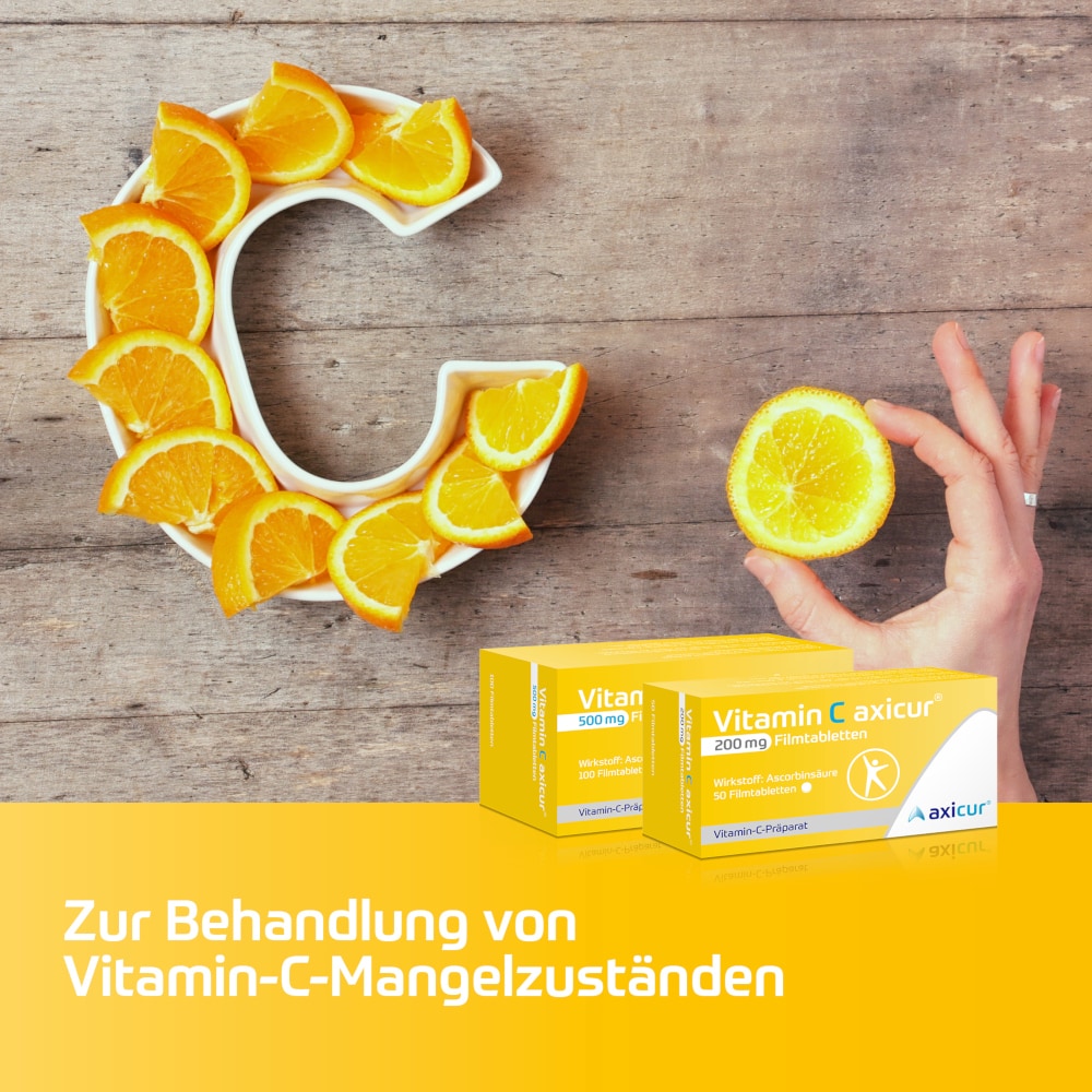 Vitamin C axicur 200 mg Filmtabletten 50 St Filmtabletten