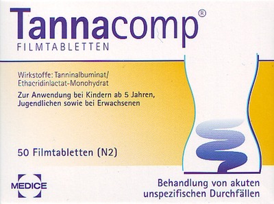 Tannacomp bei akutem Durchfall 50 St Filmtabletten
