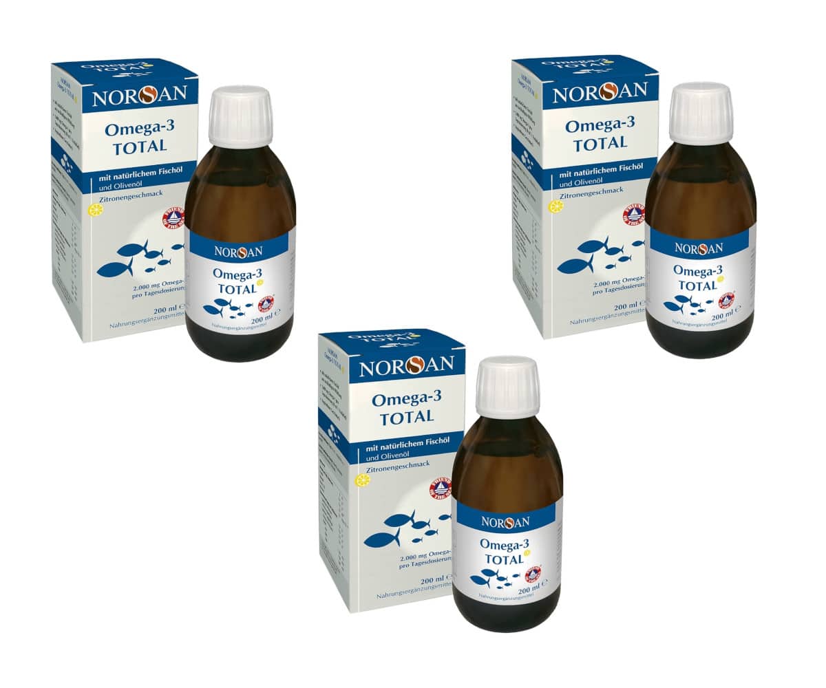 NORSAN Omega-3 TOTAL 3er Set 3X200 ml Flüssigkeit