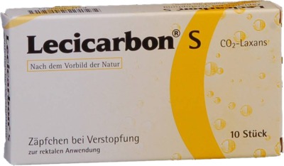 Lecicarbon S CO2-Laxans für Säuglinge 10 St Suppositorien