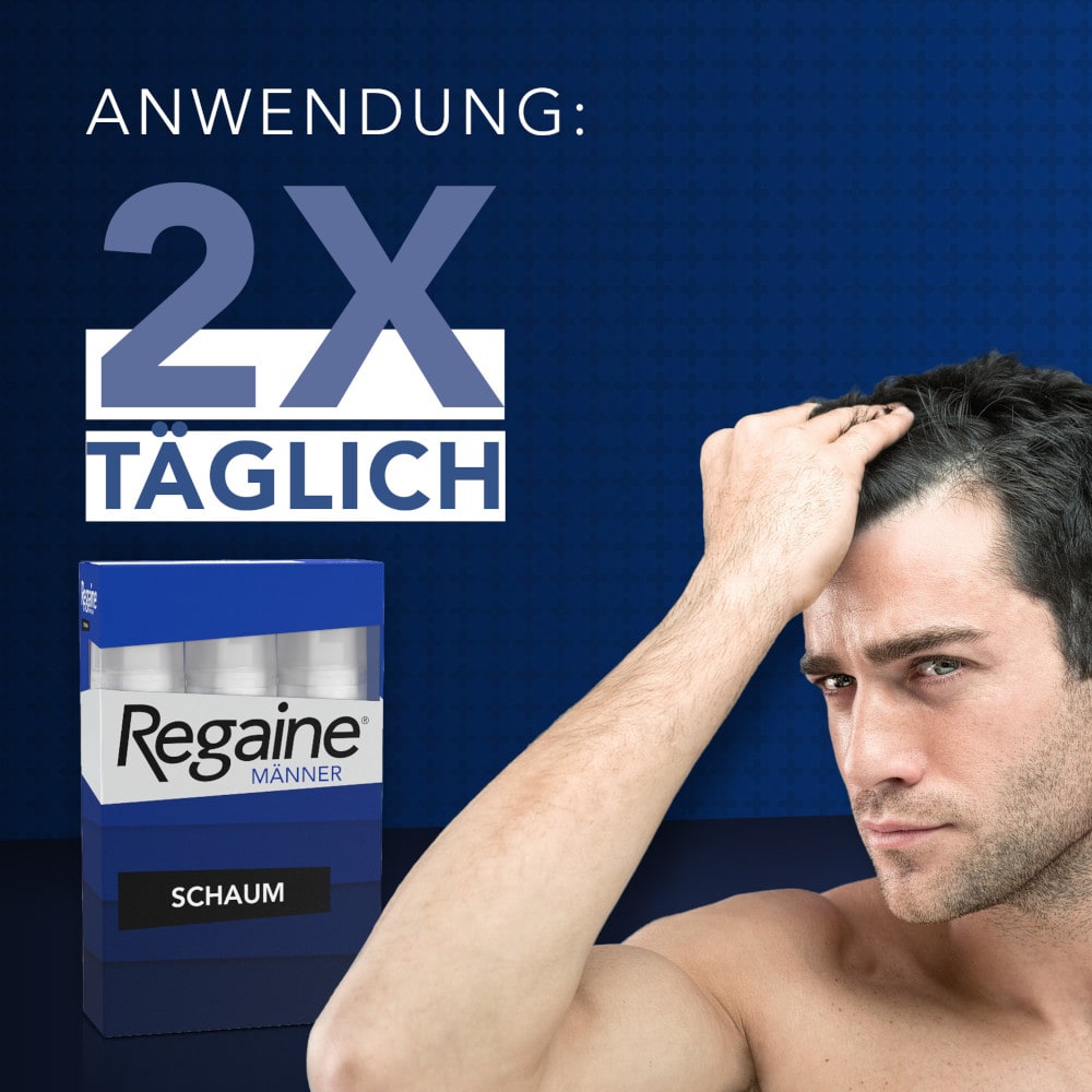 Regaine MÄNNER SCHAUM Doppelpack 2X3X60 ml Schaum