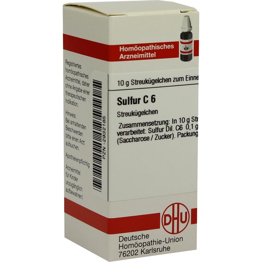 SULFUR C 6 Globuli 10 g Globuli