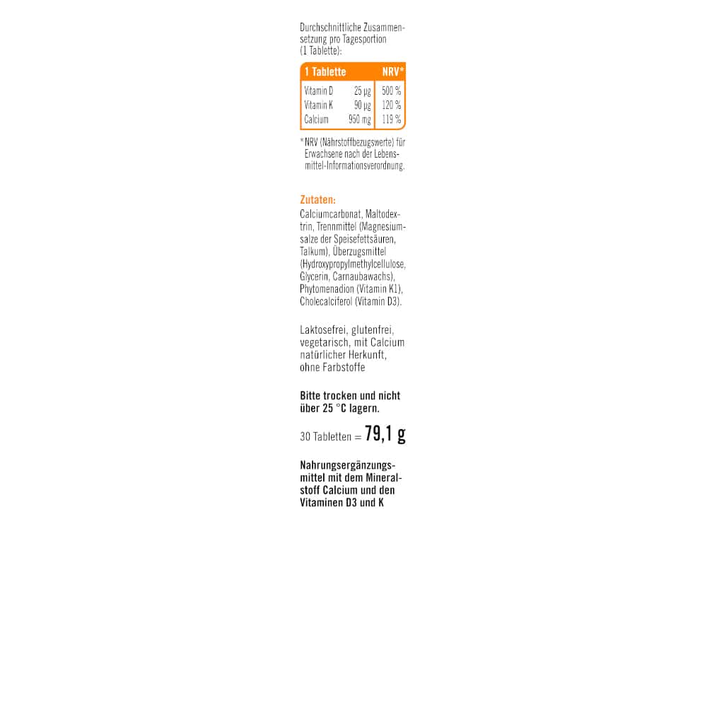 taxoit Calcium 950 + D3 + K 30 St Tabletten