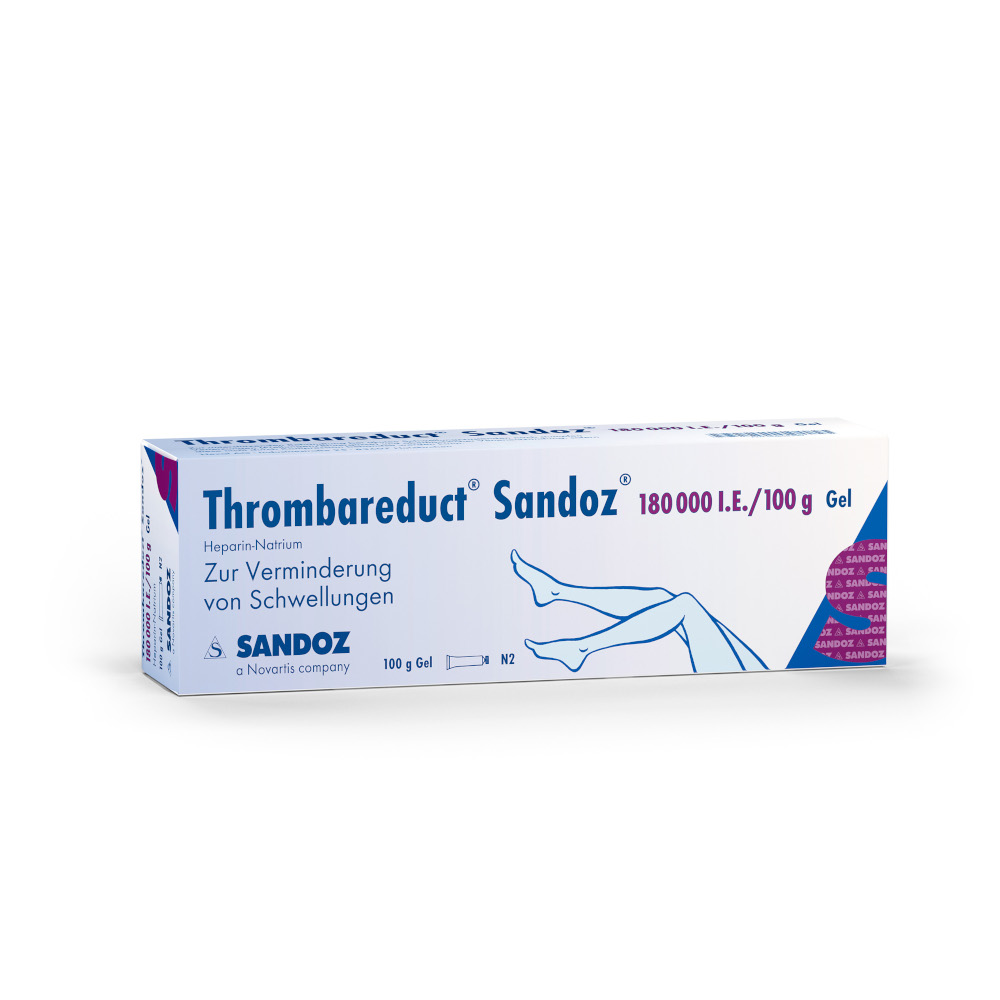 Thrombareduct Sandoz 180000 I.E./100g Gel 100 g Gel