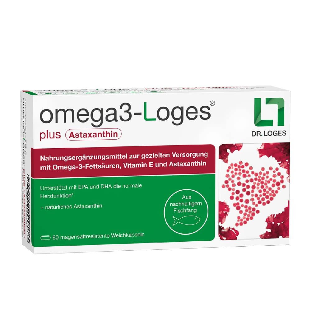 omega 3-Loges plus Astaxanthin 60 St Kapseln