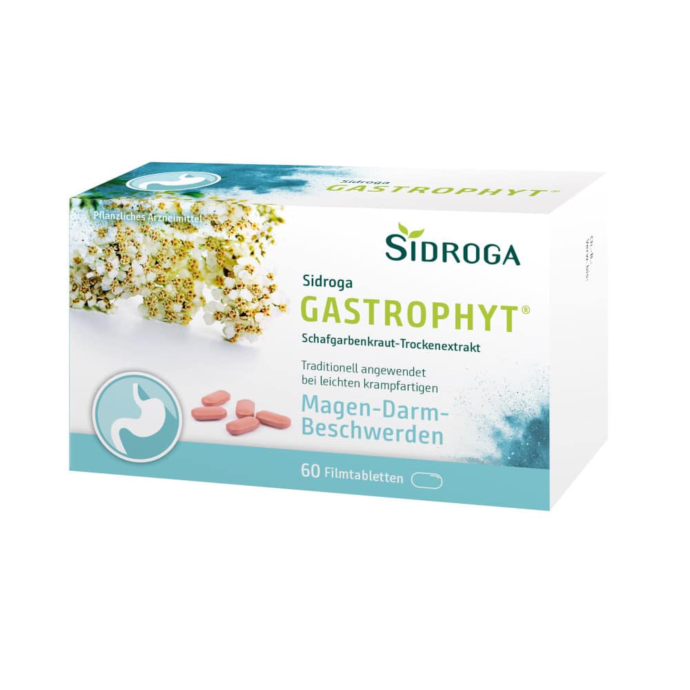 Sidroga GASTROPHYT Schafgarbenkraut-Trockenextrakt 60 St Filmtabletten
