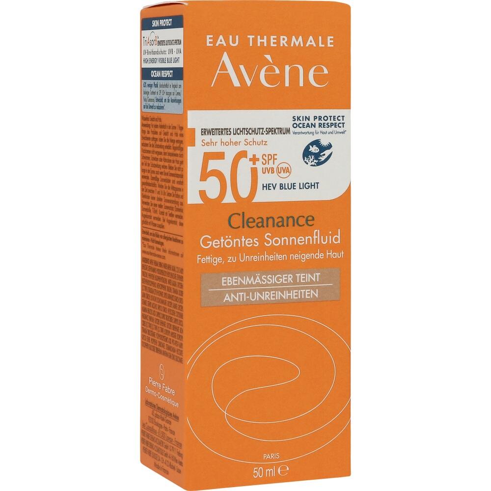 Avène Cleanance Getöntes Sonnenfluid SPF 50+ + 3 € sparen* 50 ml Emulsion