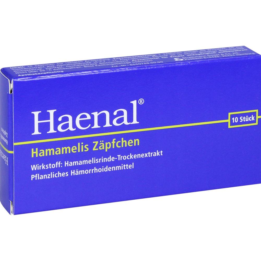 Haenal Hamamelis Zäpfchen 10 St Suppositorien