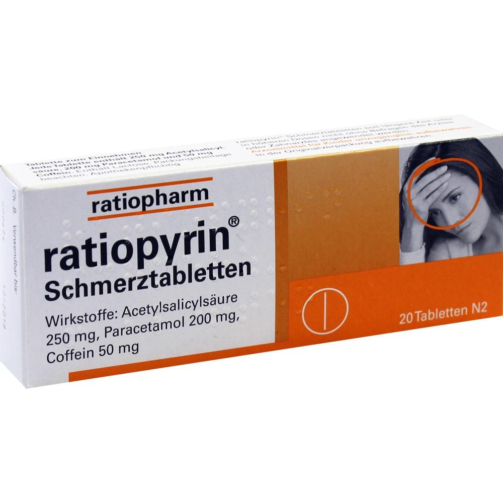 ratiopyrin Schmerztabletten 20 St Tabletten