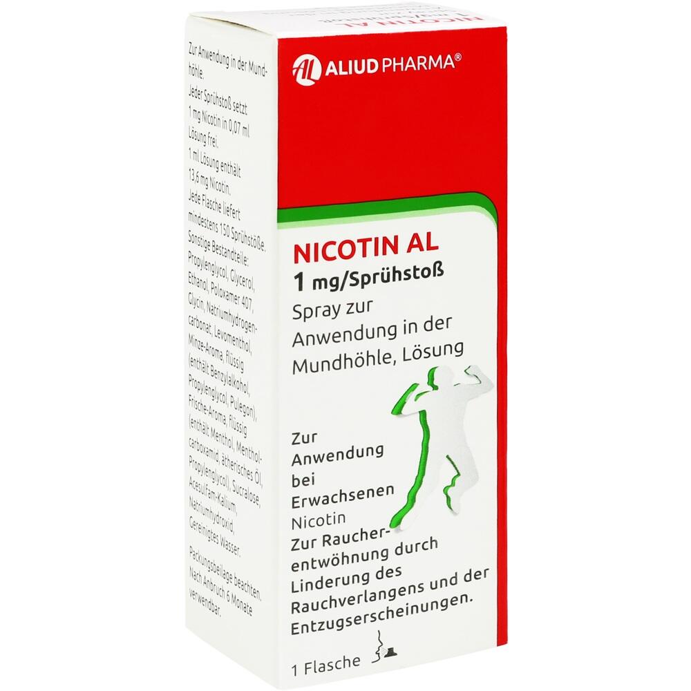 Nicotin AL 1 mg / Sprühstoß zur Rauchentwöhnung 1 St Spray