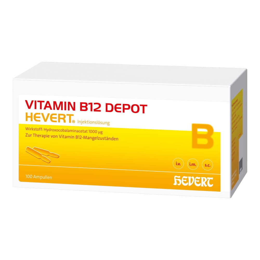 VITAMIN B12 DEPOT HEVERT 100 St Ampullen