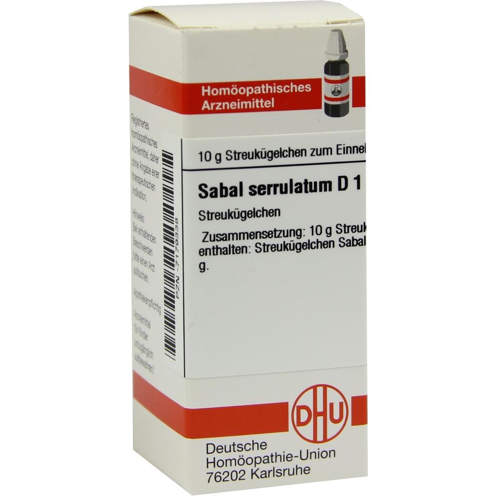 SABAL SERRULATUM D 1 Globuli 10 g Globuli