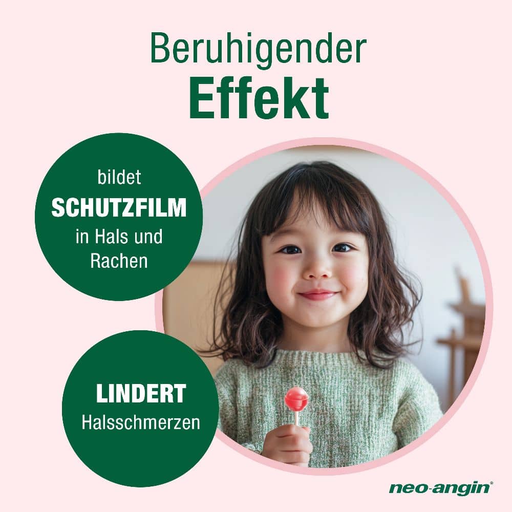 neo-angin junior HALSSCHMERZLUTSCHER für Kinder 8 St