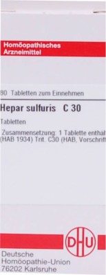 HEPAR SULFURIS C 30 Tabletten 80 St Tabletten