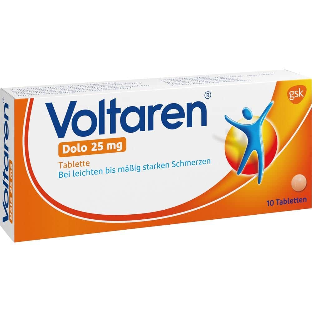 Voltaren Dolo 25mg 10 St Überzogene Tabletten