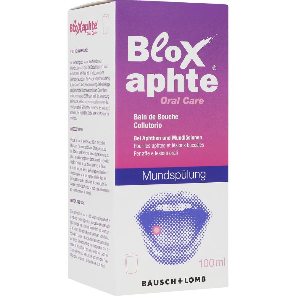 Bloxaphte Oral Care Mundspülung bei Aphthen und Verletzungen im Mund 100 ml Mundwasser