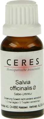 CERES Salvia officinalis Urtinktur 20 ml Tropfen