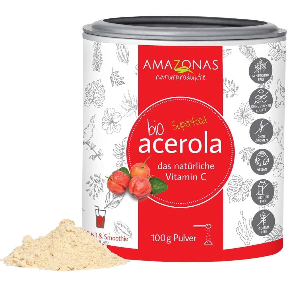 ACEROLA 100% Bio Pur nat.Vit.C Pulver 100 g Pulver