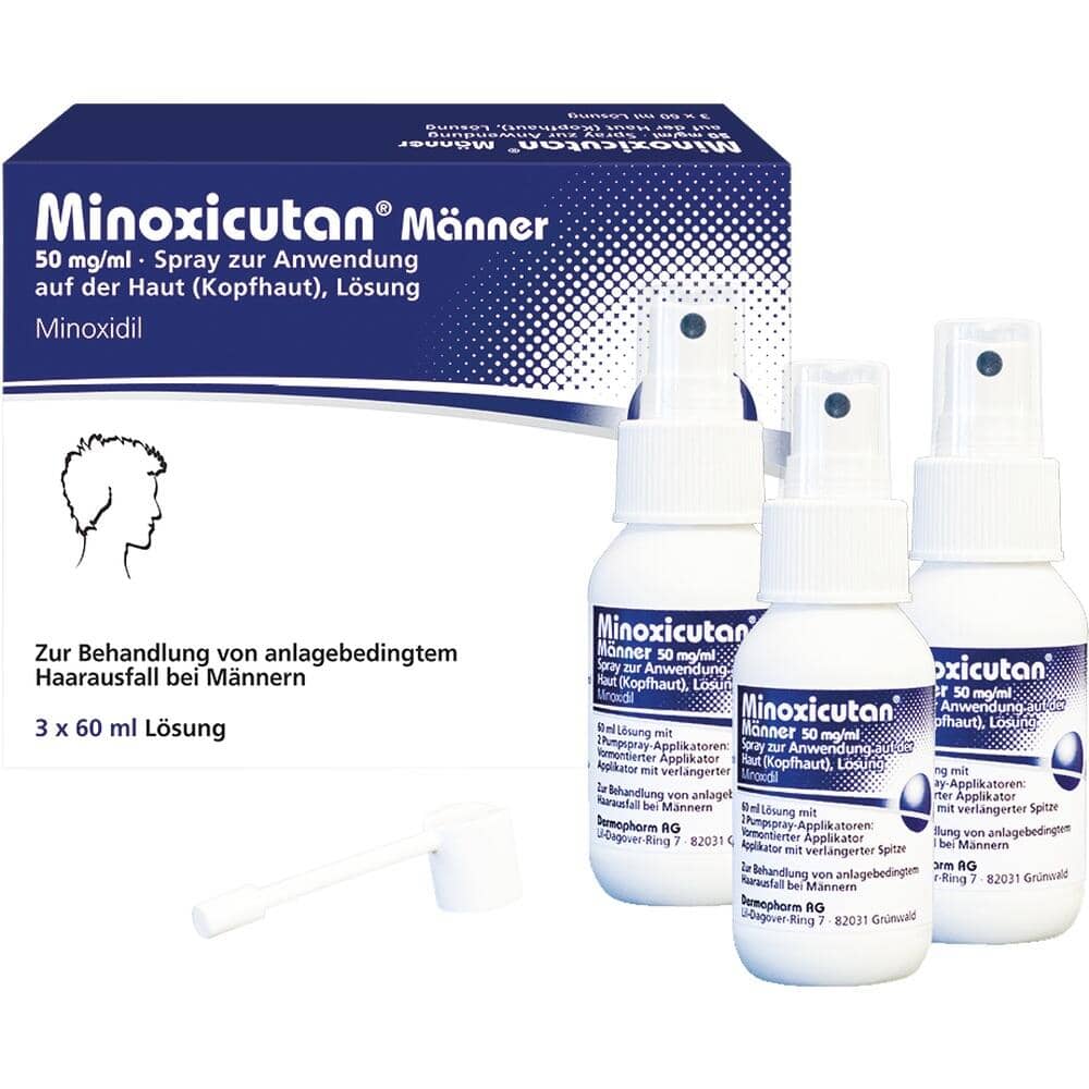 MINOXICUTAN Männer 50 mg/ml Spray 3X60 ml Lösung