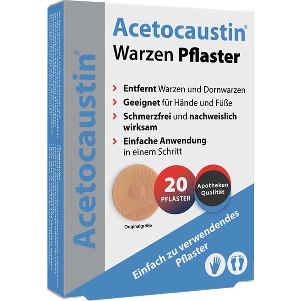 Acetocaustin Warzen Pflaster 20 St Pflaster