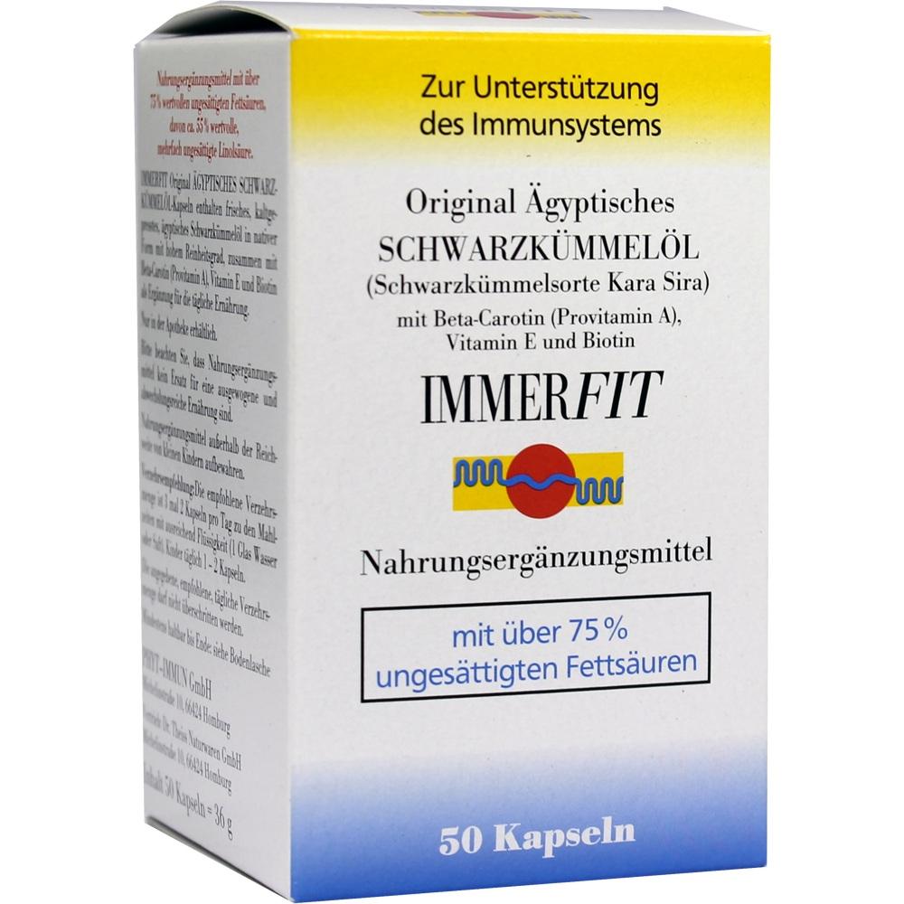 SCHWARZKÜMMELÖL Immerfit Kapseln 50 St Kapseln