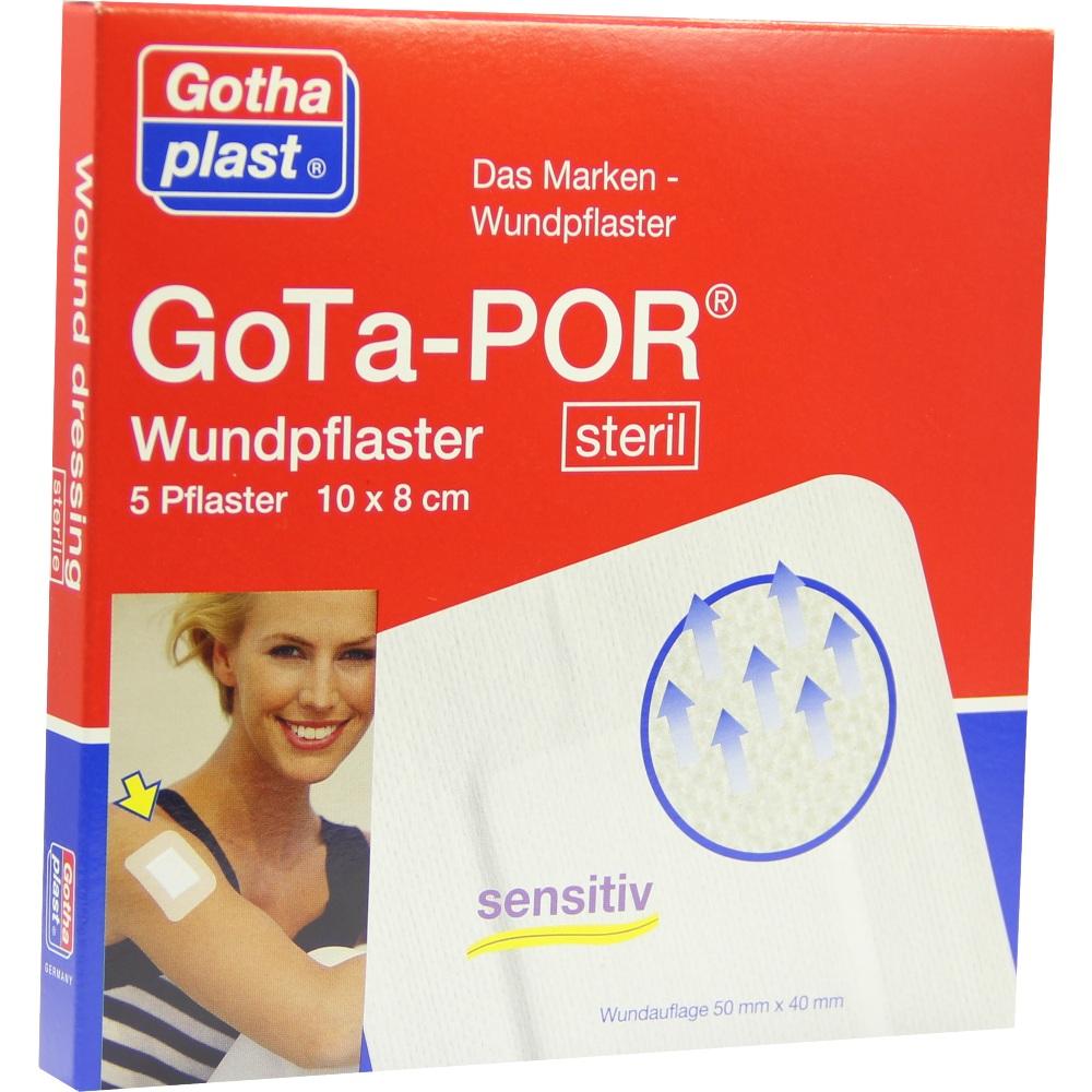 GOTA-POR Wundpflaster steril 80x100 mm 5 St Pflaster