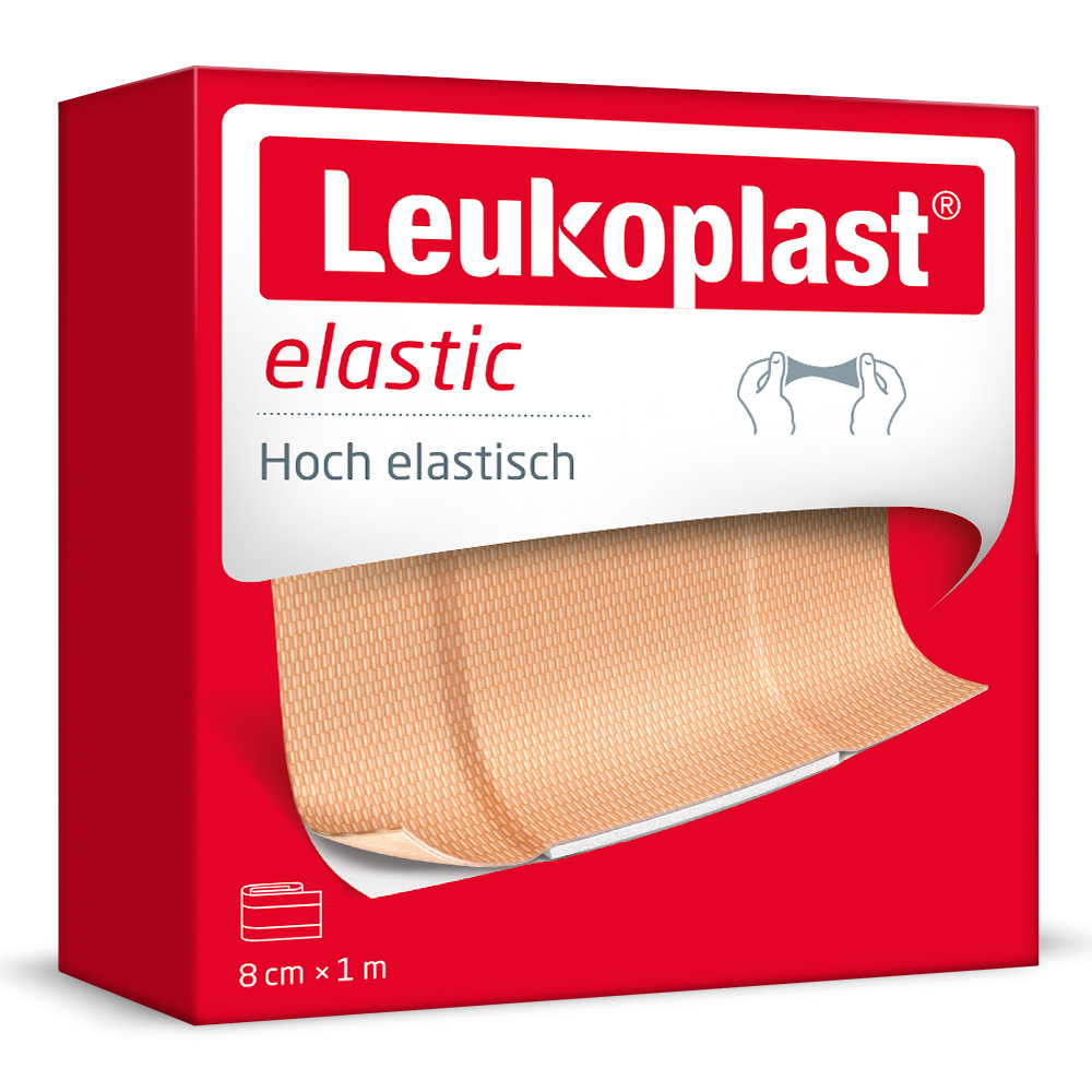 Leukoplast Elastic 8 cm x 1 m 1 St Pflaster