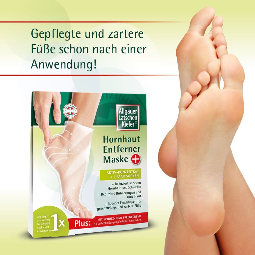 Allgäuer Latschen Kiefer Hornhaut Entferner Maske + 1 Packung