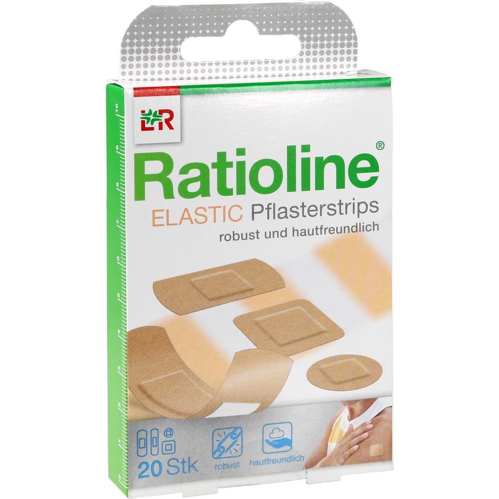 RATIOLINE elastic Pflasterstrips in 4 Größen 20 St Pflaster
