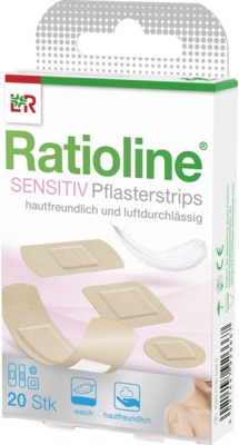 RATIOLINE sensitive Pflasterstrips in 4 Größen 20 St Pflaster