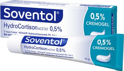 Soventol HydroCortisonACETAT 0,5% bei Hautentzündungen 15 g Creme