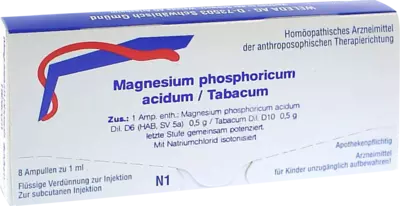 WELEDA MAGNESIUM PHOSPHORICUM ACIDUM/Tabacum Ampullen 8X1 ml Ampullen