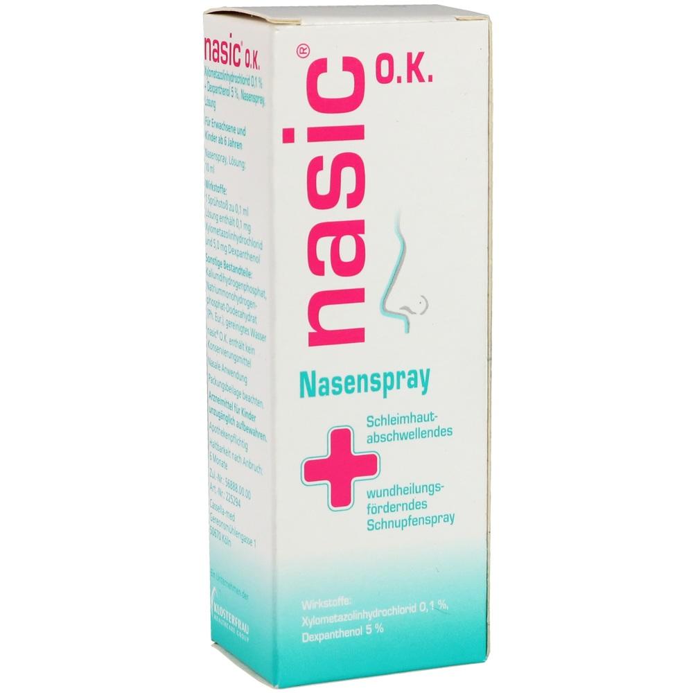 nasic O.K. Nasenspray Erwachsene und Schulkinder 10 ml Nasenspray