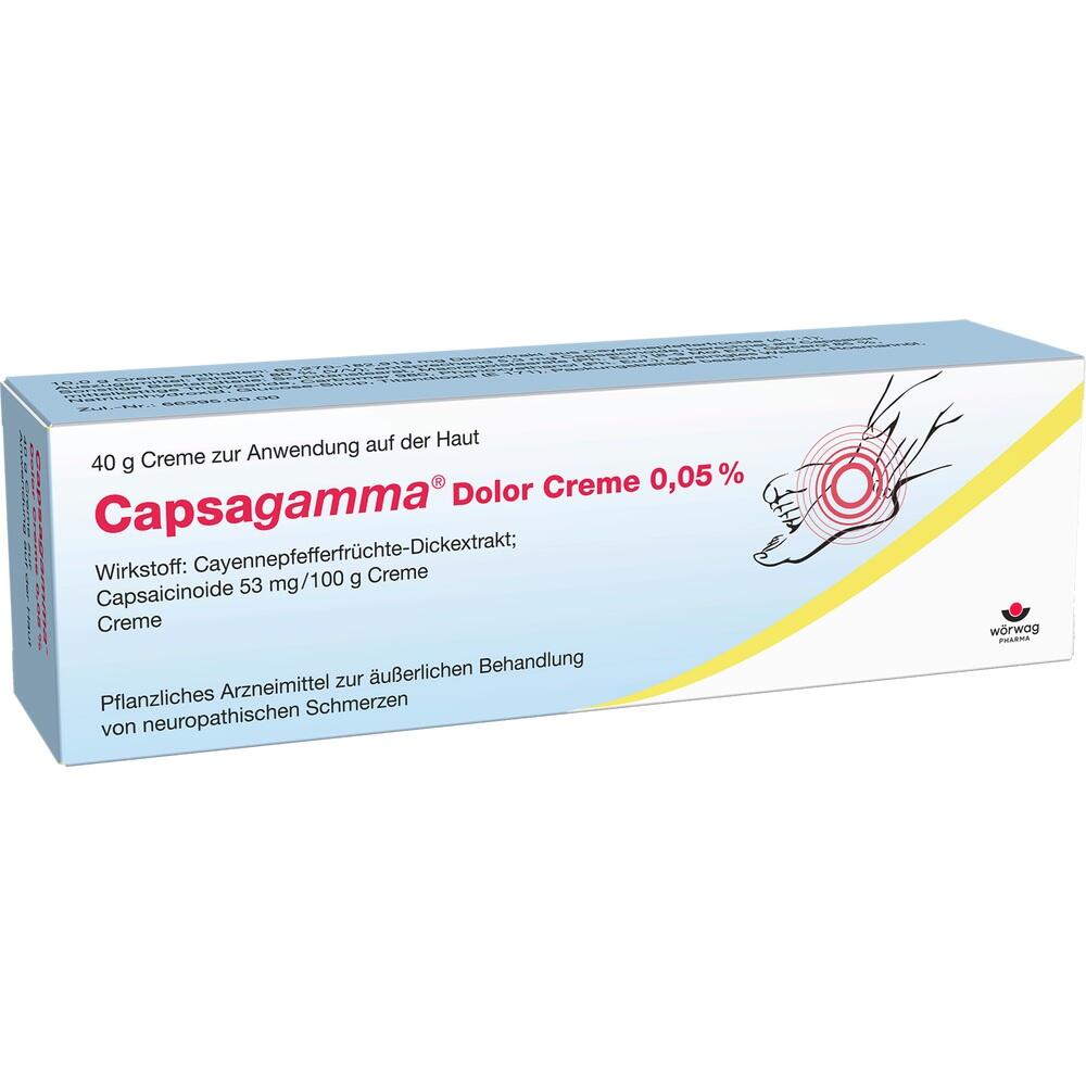 Capsagamma Dolor Creme 0,05% 40 g Creme