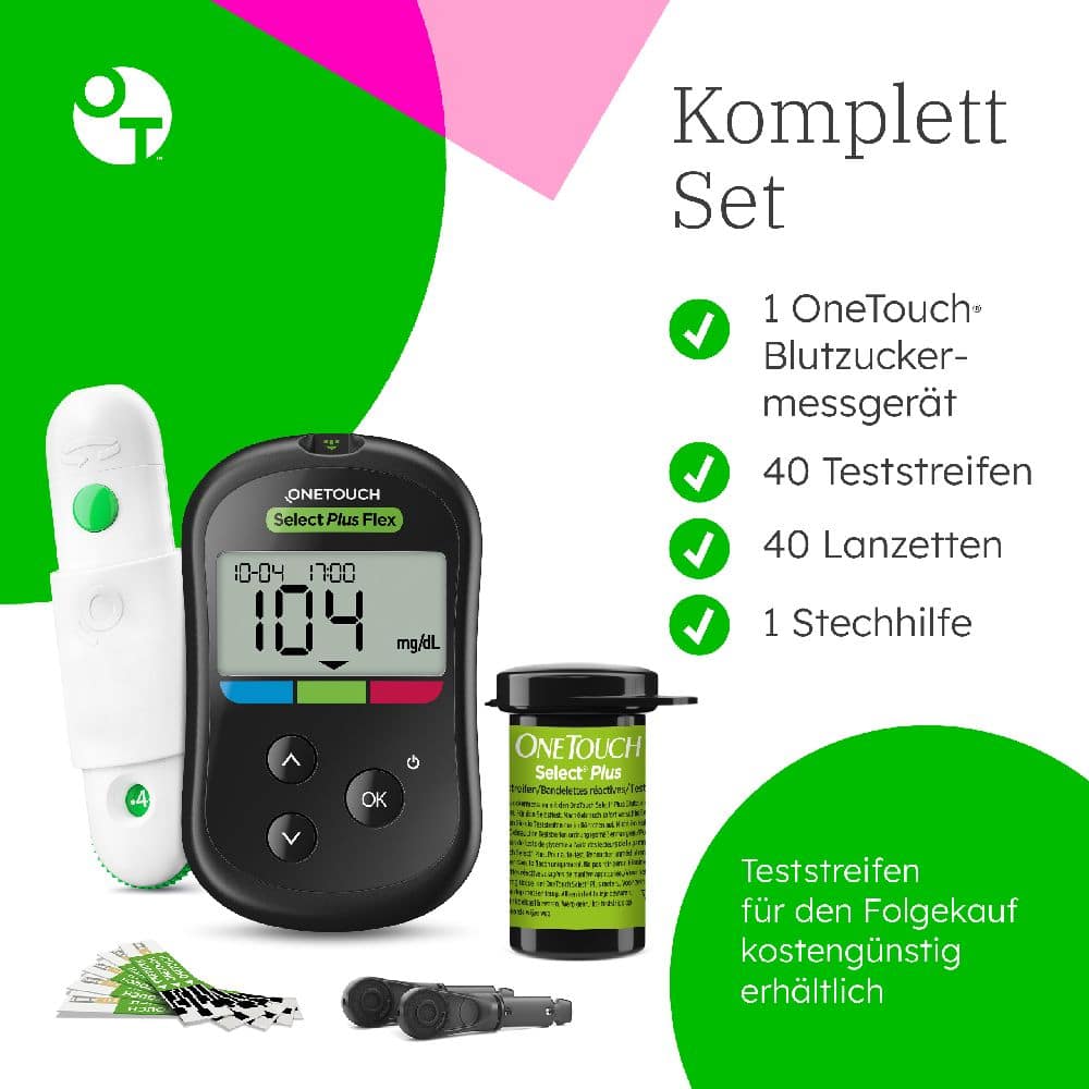 OneTouch Select Plus Flex mg/dL Starter Set 1 Sparset