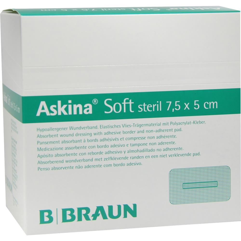 ASKINA Soft Wundverband 5x7,5 cm steril 50 St Verband
