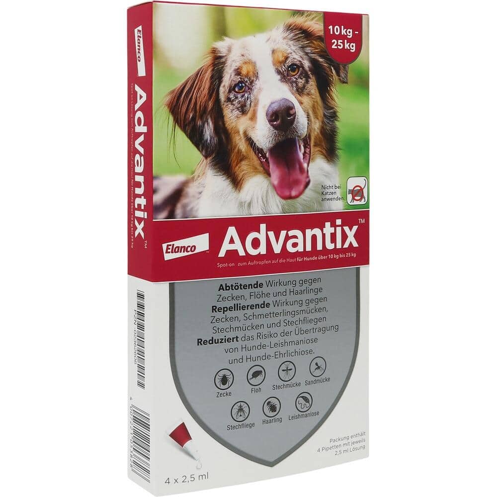 Advantix Spot on für Hunde 10-25kg 4 St Lösung