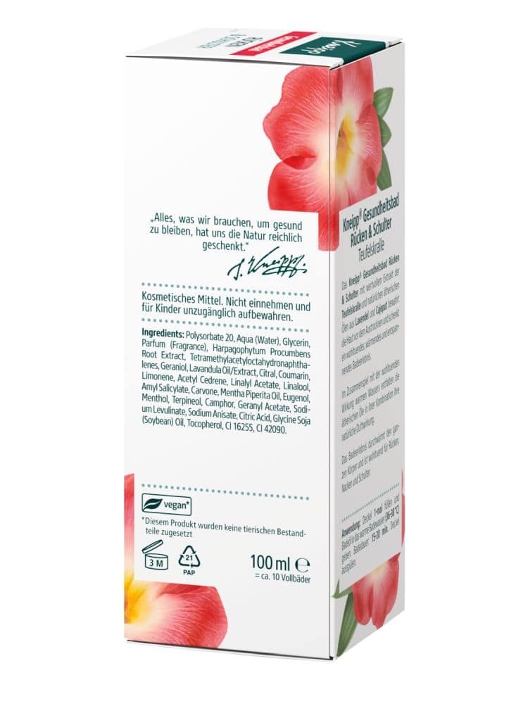 Kneipp Gesundheitsbad RÜCKEN & SCHULTER 100 ml Bad