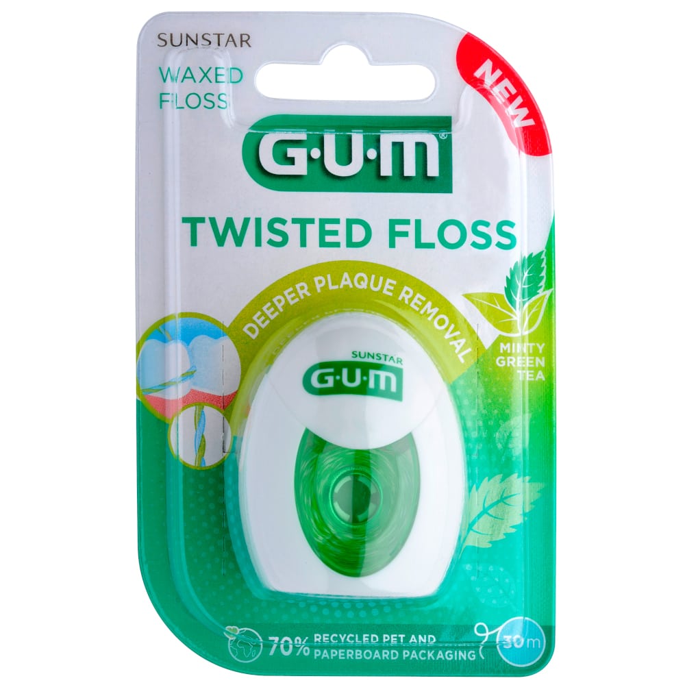 GUM TWISTED FLOSS WAXED 1 St