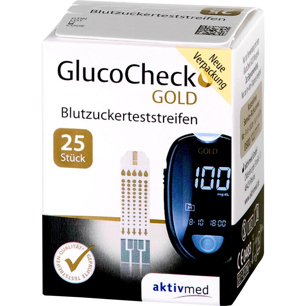 GLUCO CHECK GOLD Blutzuckerteststreifen 25 St Teststreifen