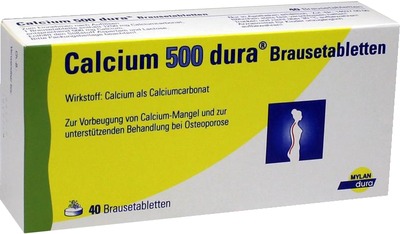 Calcium 500 dura 40 St Brausetabletten