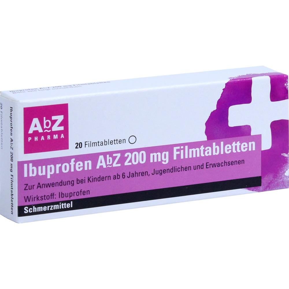 Ibuprofen AbZ 200mg 20 St Filmtabletten